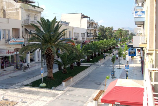 Modern Corinth - City main street